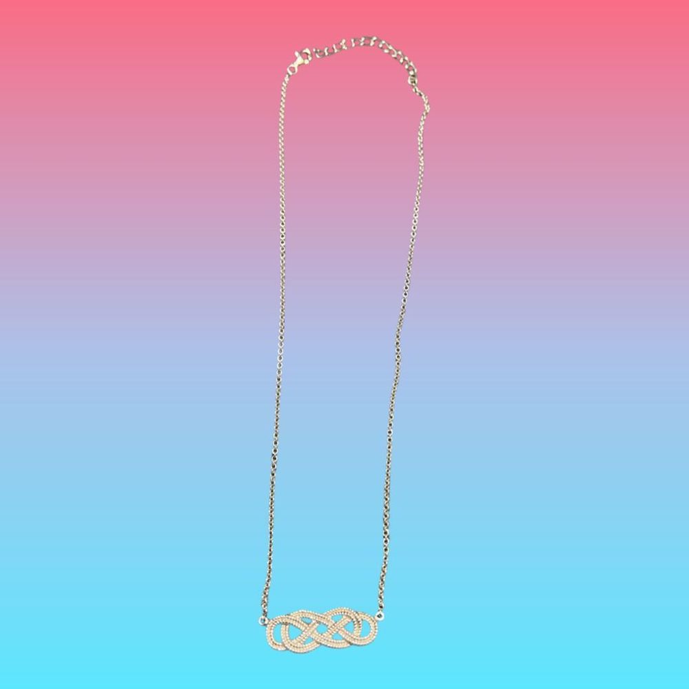CELTIC KNOT STERLING SILVER 925 NECKLACE - Picture 3 of 6